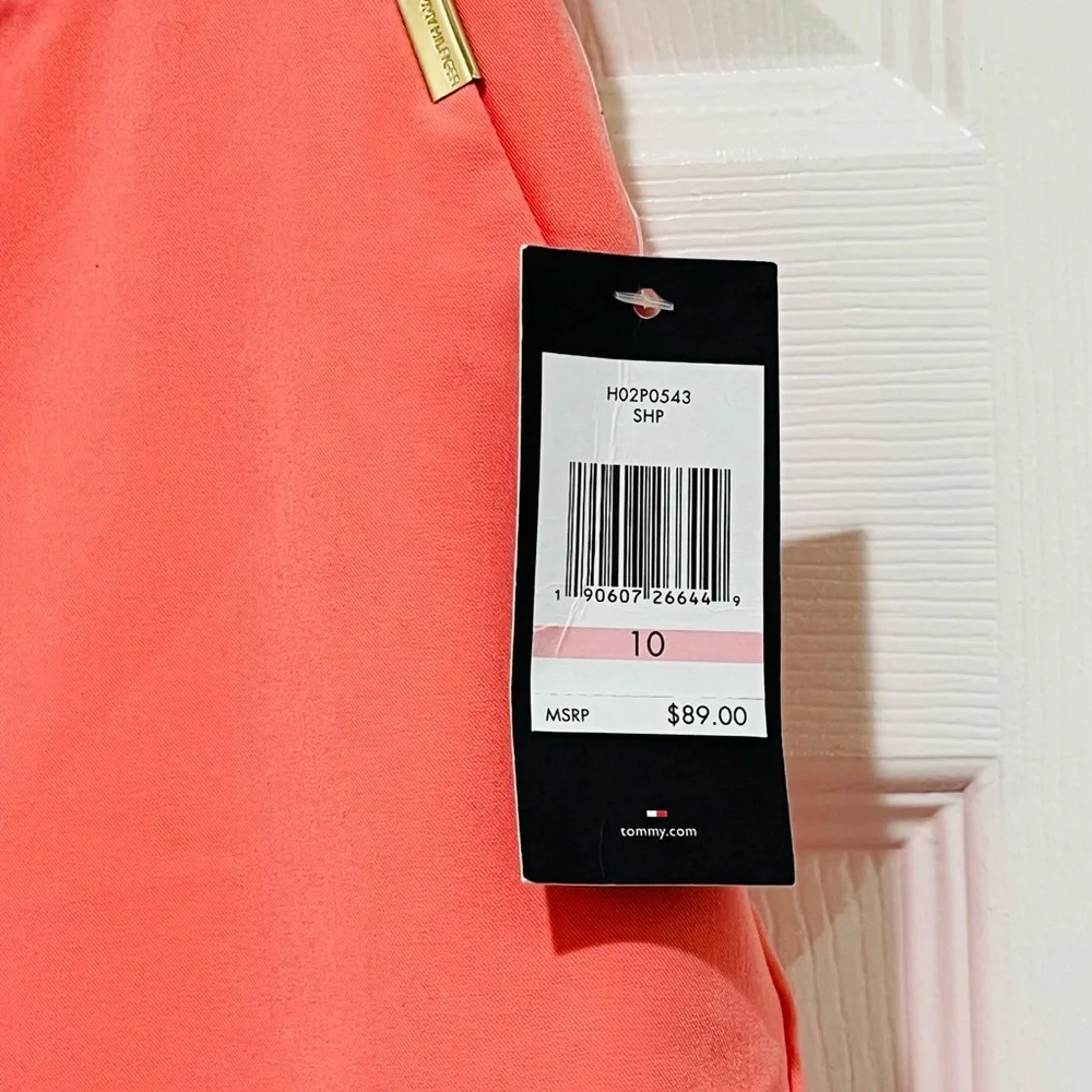 Tommy Hilfiger Vibrant Coral Cropped Pants - Picture 3 of 6